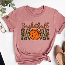 leopard basketball mom shirt,gift for mother,basketball mama tee,sports mom shirt,mothers day gift,game day shirt,new mo