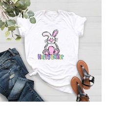 hoppy easter shirt,cute easter shirt,easter bunny shirt,kids hoppy easter bunny tee,easter t-shirt for women,easter gift