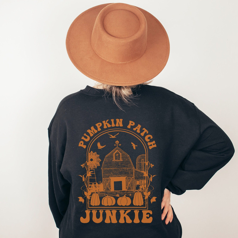 Pumpkin Sweatshirt, Pumpkin Sweater, Pumpkin Junkie Sweatshirt, Halloween Crewneck Sweatshirt, Halloween Sweater, Spooky Season, Fall Shirts.jpg