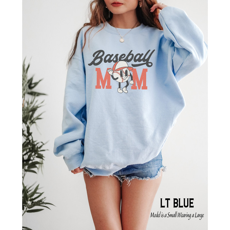 Retro Baseball Mama Sweatshirt, Cute Baseball Mom Crewneck, Baseball Sweater, Gift for Little League Mom, Baseball Lover Gifts 1.jpg