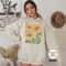 Retro Flower Sweatshirt, Sunflower Crewneck, Vintage Floral Hoodie, Boho Sunflower Sweatshirt, Flower Sweater, Gift for Mom, Gardening Gifts.jpg