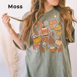 retro halloween shirt, fall thanksgiving doodles, comfort colorsr, cute thanksgiving tshirt, womens fall shirts, autumn