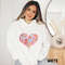Retro Heart Valentine's Day Sweatshirt for Women, Womens Valentine Hoodie, Retro 70s Love Crewneck Sweater, Womens Spring Sweatshirt Gift 1.jpg