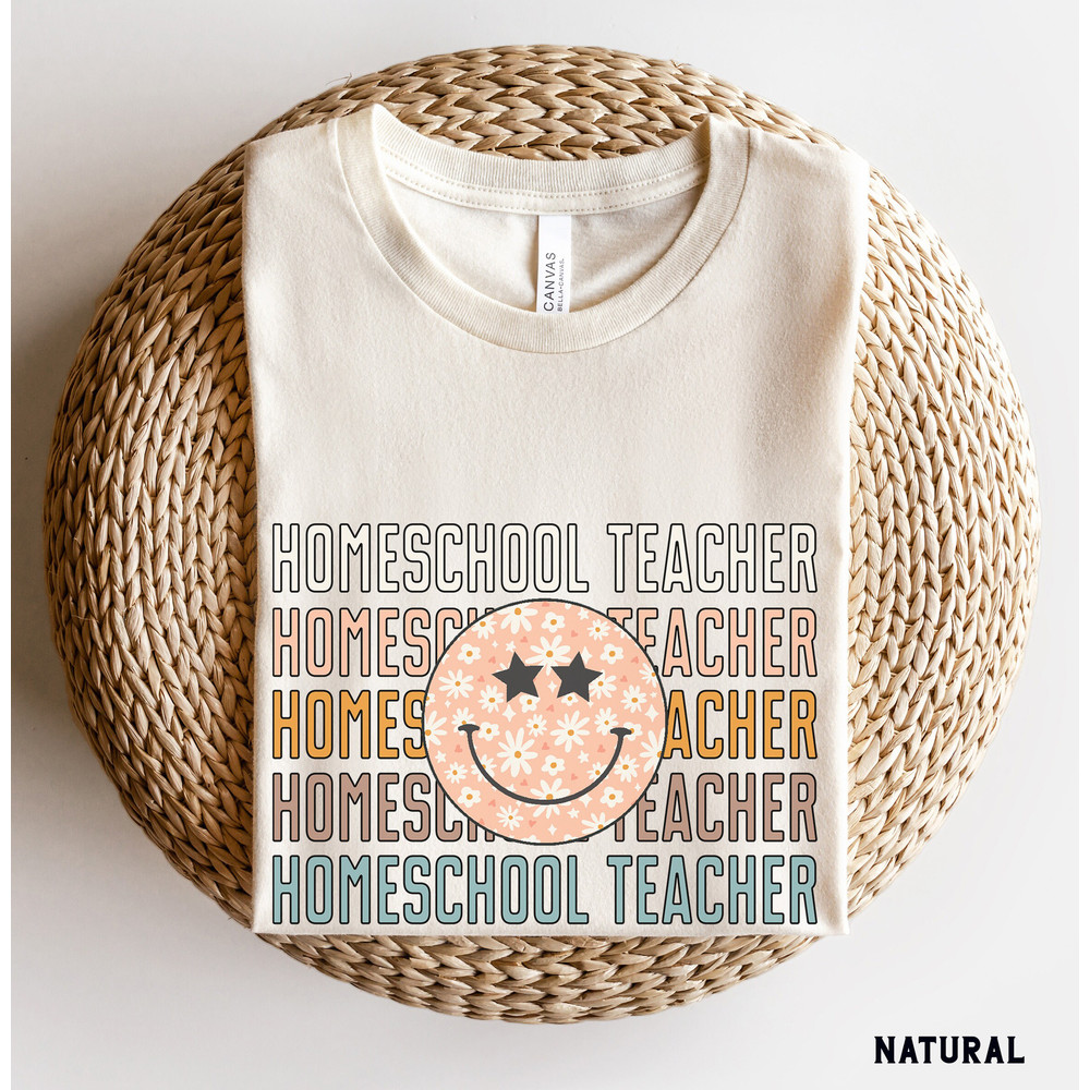 Retro Homeschool Teacher Shirt, Home School Mom Shirt, Back to School Shirts, Homeschooling Shirts, Home School Teacher Gift.jpg