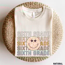 retro sixth grade shirt, sixth grade teacher shirt, 5th grade team shirts, back to school shirts, retro first day of 6th