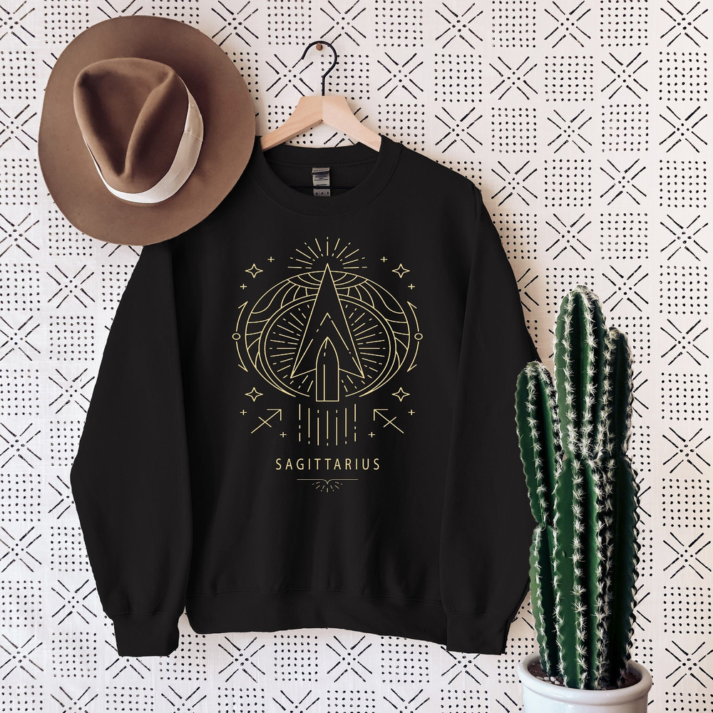 Sagittarius sign sweatshirt, zodiac sweatshirt, astrological shirt, Sagittarius gift, birthday sweatshirt, winter sweatshirt, Gift for her 1.jpg