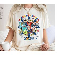 disneyland cruise line pixar day at sea 2024 shirt | toy story cruise trip fantasy pixar monsters inc shirt disneyland f