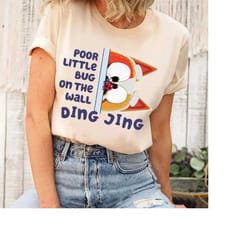 funny blueys shirt, poor little bug on the wall ding jing bluey shirt, bluey dog shirt, bluey characters, bluey family s