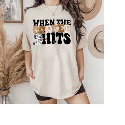 muffin bluey shirt, muffin when the coffee hits, bluey and bingo shirt, muffin cupcake heeler shirt, bluey birthday shir