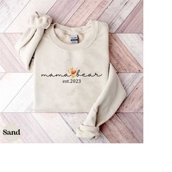 personalized mama bear winnie the pooh sweatshirt | mama est sweatshirt | winnie the pooh shirt for birthday party match
