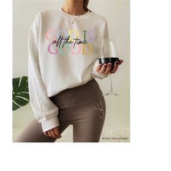 trendy christian sweatshirt, women's religious shirt, god is good sweatshirt, bible verse hoodie, faith tshirt, christia