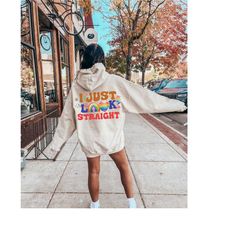 preppy lgbtq sweatshirt, women's pride shirt, gay pride hoodie, trans rights shirt, i just look straight shirt, lgbtq al
