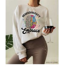 women's neurodiversity sweatshirt, inclusion matters shirt, autism awareness hoodie, anxiety tshirt, dyslexia shirt, the