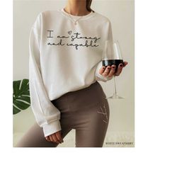 women's positive affirmations sweatshirt, strong woman shirt, mental health shirt, positive hoodie, motivational best fr