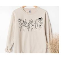 flower sweatshirt, flower hoodie, women hoodie, sweatshirts hoodies, plus size, flower girl gifts, floral gift, girlfrie