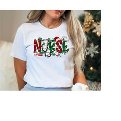 christmas shirt, christmas nurse shirt, gift ideas for nurse, holiday shirt, cute tee for christmas, nurse crew shirt, n