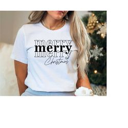 christmas shirt, merry merry christmas shirt, christmas t-shirt, unisex shirt, for women christmas shirt, merry christma