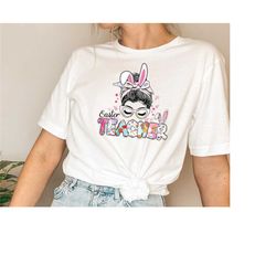 teacher bunny easter shirt, teacher bunny shirt, easter expecting teacher top, easter teacher shirt, teacher shirt,  eas