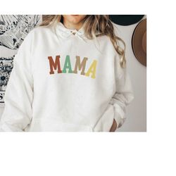 mama sweatshirt, mom hoodie, mother's day gift, grandma sweatshirt, autumn mama, gift for mother, mama crewneck, new mom