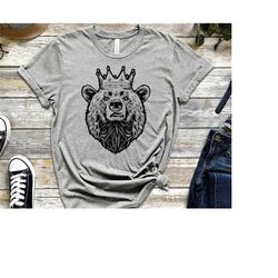 king bear dad shirt, papa bear shirt, husband present, father's day gift, gift for him, gift for father, gift for dad, d