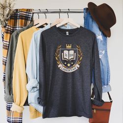in libras libertas dark academia long sleeve shirt clothing renaissance shirt college crest aesthetic indie clothing boo