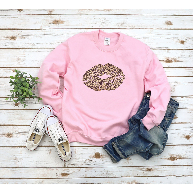Leopard lips sweatshirt, cheetah lips sweatshirt, sexy animal print lips, winter Sweatshirt for Women, Valentine's Day Sweatshirt for women.jpg