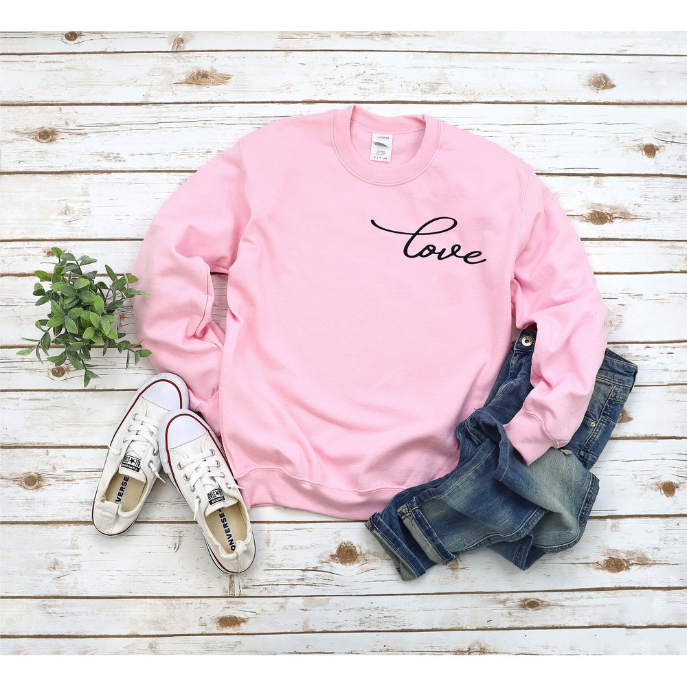 Minimal Valentine's Sweatshirt for Women, Cursive Love Sweatshirt, Teacher Valentine's Sweatshirt, Mom Valentines 1.jpg