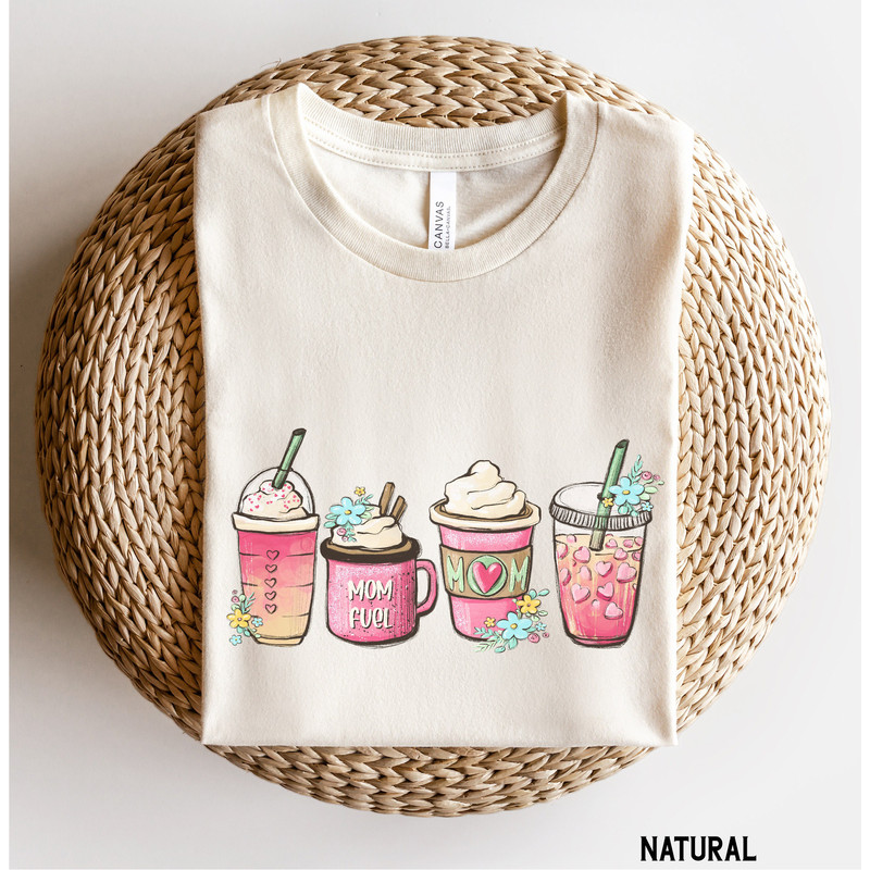 Mom Fuel Coffee Shirt, Mothers Day Gift, Coffee Mama Tee, Cute Mama Needs Coffee Shirt, Funny Iced Coffee Lover Gift for Mom.jpg