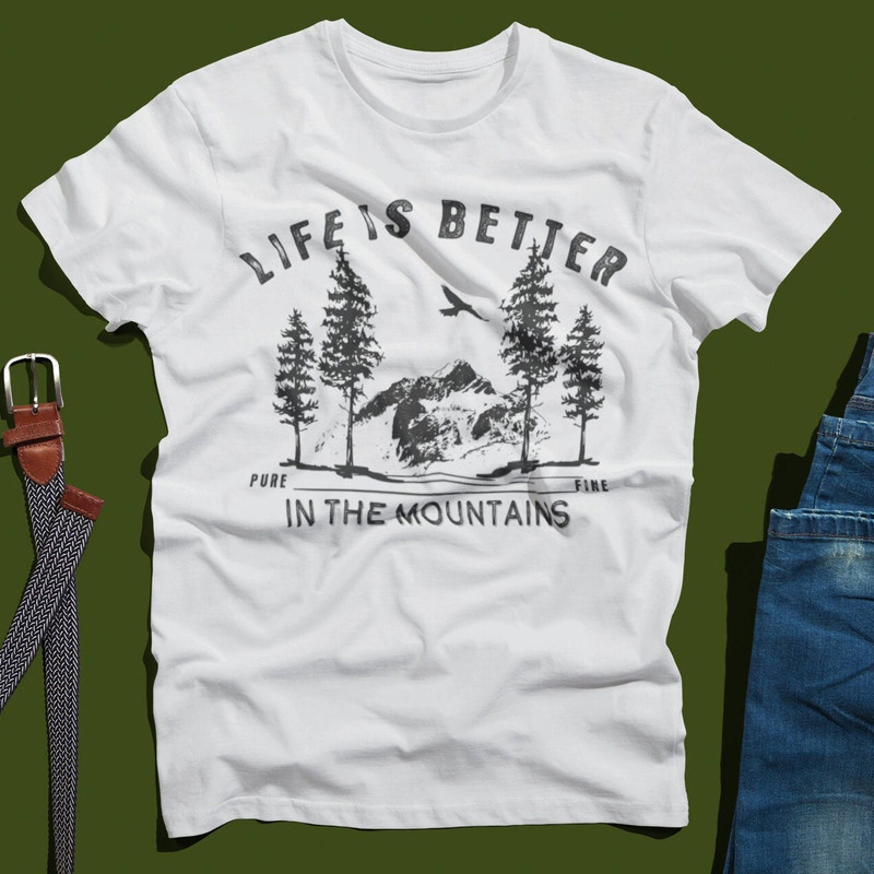 Mountain Graphic T Shirt, Unisex Nature Shirt, Hiking Shirt, Camping Tee, Vintage Graphic Tees, Adventure Shirt.jpg
