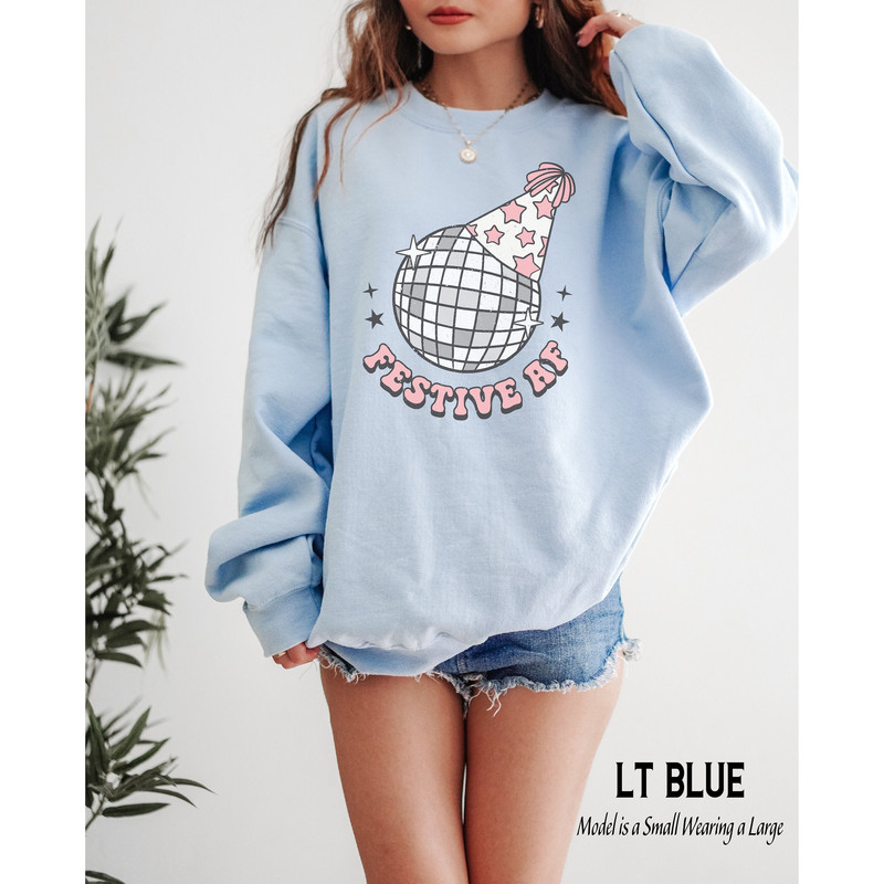 New Years Eve Sweatshirt for Women, NYE Sweatshirt, Retro New Year Sweater, Disco Ball New Year Crewneck, Holiday Party Sweatshirt 1.jpg