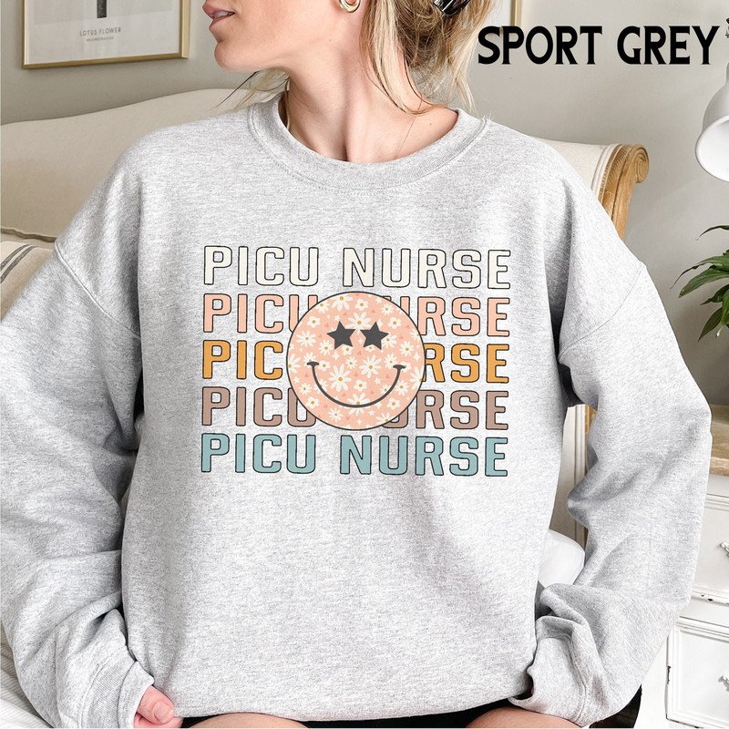 PICU Nurse Sweatshirt, Pediatric Intensive Care Unit Crewneck, Nursing Week Appreciation Gift, Nurse Graduation Gift, Nurse Life ICU Shirt.jpg