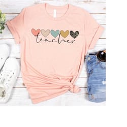 cute teacher heart shirt, teacher appreciation shirt, funny teacher tee, kindergarten teacher shirt, group teacher shirt