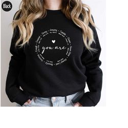 you are inspiration sweatshirt, motivational shirt, faith hoodie, christian t shirt, cross tshirt, religious tshirt, bib