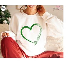 lucky st. patricks day sweatshirt, cute saint patrick's day shirt, shamrock love shirt, lucky tee, st. paddy's day t-shi