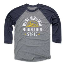 west virginia men's baseball t-shirt - west virginia lifestyle west virginia the mountain state wht