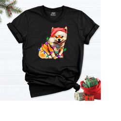 pembroke welsh corgi dog christmas shirt, christmas t-shirt, cute christmas dog shirt, dog lover tee, noel dog t-shirt,