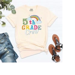 5th grade crew shirt, teacher tee, first day shirt, back to school shirt, teacher life shirt, gift for teacher, teacher