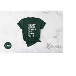 mickey minnie donald daisy goofy puffy shirt, disney vacation shirt, disneyworld shirts family, disneyland shirt, disney