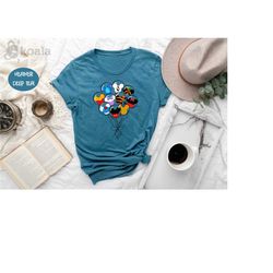 disney mickey balloon shirt, animal kingdom shirt, disney trip shirt, wdw disneyland shirt, disney balloon matching shir