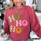 Comfort ColorsĀ® Christmas Sweatshirt for Women, Ho Ho Ho Christmas Hoodie, Retro Christmas Crewneck, Vintage Style Holiday Sweater 1.jpg