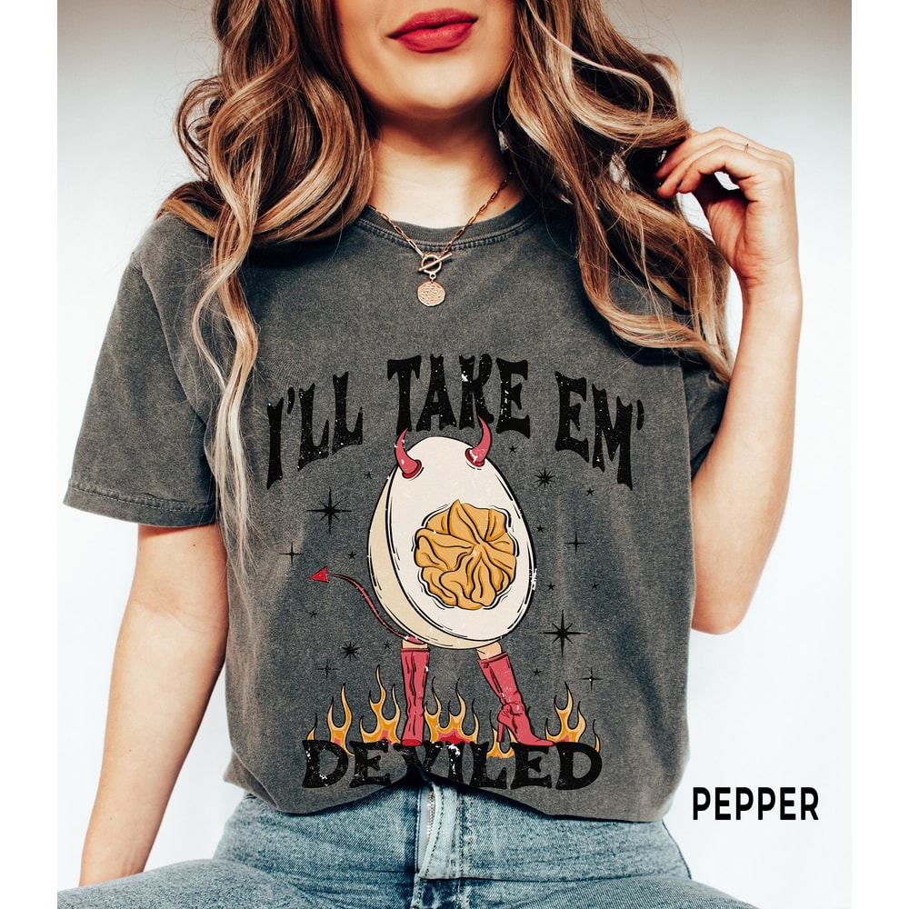 Comfort ColorsĀ® Funny Egg Pun Shirt, Deviled Egg Halloween Costume Party Shirt, Egg Gift, Food Gifts, Chef Gift, Gift for Cook.jpg