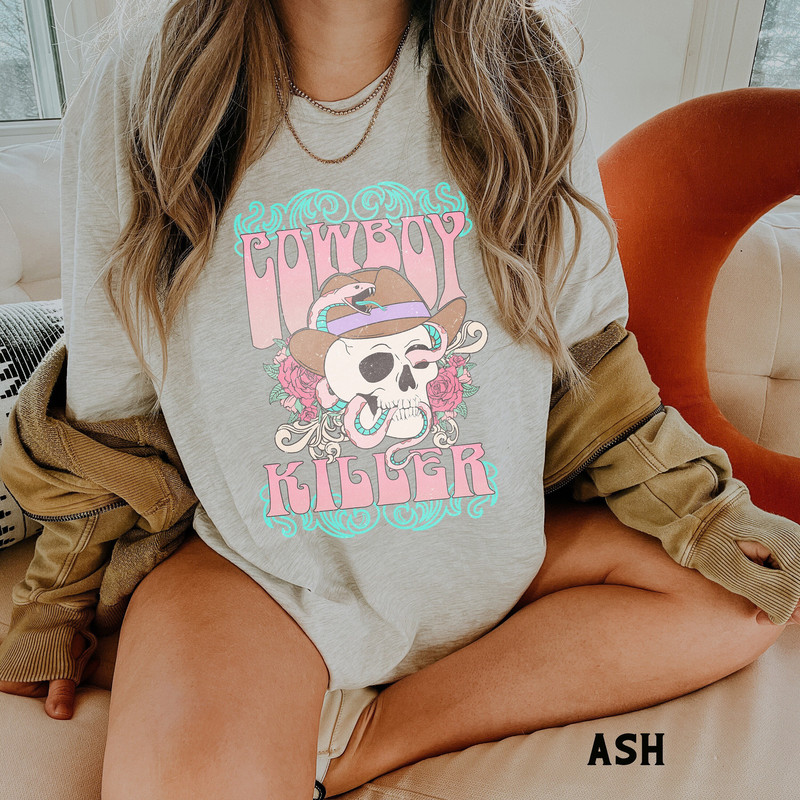 Cowboy Killer Shirt, Country Shirt, Western Shirt, Southern Shirt, Country Girl, Vintage Tee, Boho Shirt, Retro Cowgirl Shirt, Country Gift.jpg