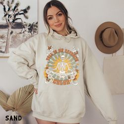 fall is my favorite color halloween sweatshirt for women, funny autumn skeleton hoodie, womens cute fall saying sweater,