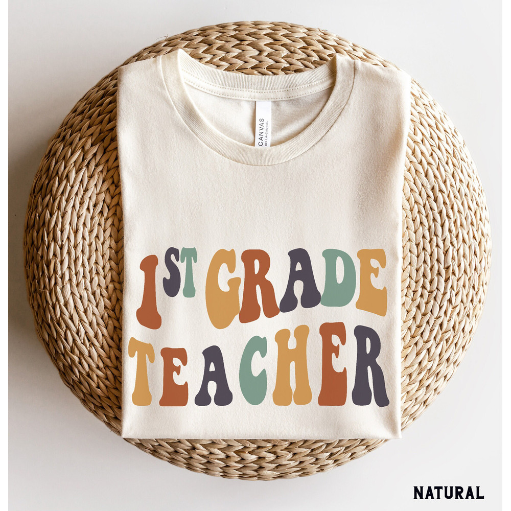 First Grade Shirt, First Grade Teacher Shirt, First Grade Team Shirts, Back to School Shirts, Retro First Grade Tee, Teacher Gifts.jpg