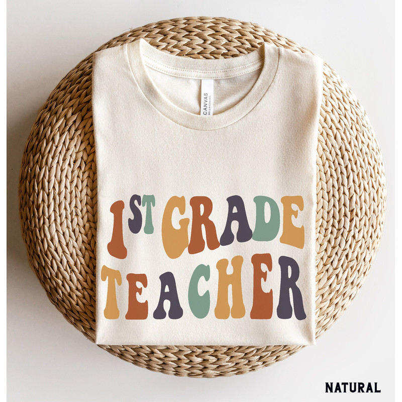 First Grade Shirt, First Grade Teacher Shirt, First Grade Team Shirts, Back to School Shirts, Retro First Grade Tee, Teacher Gifts.jpg