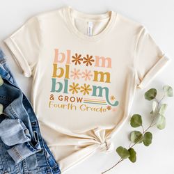 fourth grade shirt, retro 4th grade teacher shirt, fourth grade team teacher shirts, elementary school teacher tee, teac