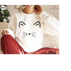cat sweatshirt,cat lover shirt,cat love hoodie,cute kitten t shirt,cat tshirts,gifts for cat owner,cat face tees,funny c