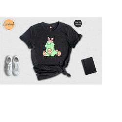 bunny saurus shirt, dinosaur easter tee, bunny easter tshirt, easter lover gift, easter birthday tshirt