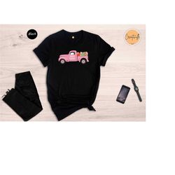 happy easter truck tee, easter egg t-shirt, adorable easter tee, cute easter shirt, easter day gift, easter birthday tee