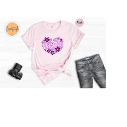 aesthetic maestra shirt, floral spanish teacher t-shirt, aesthetic purple themed maestra tee, spanish lover shirt
